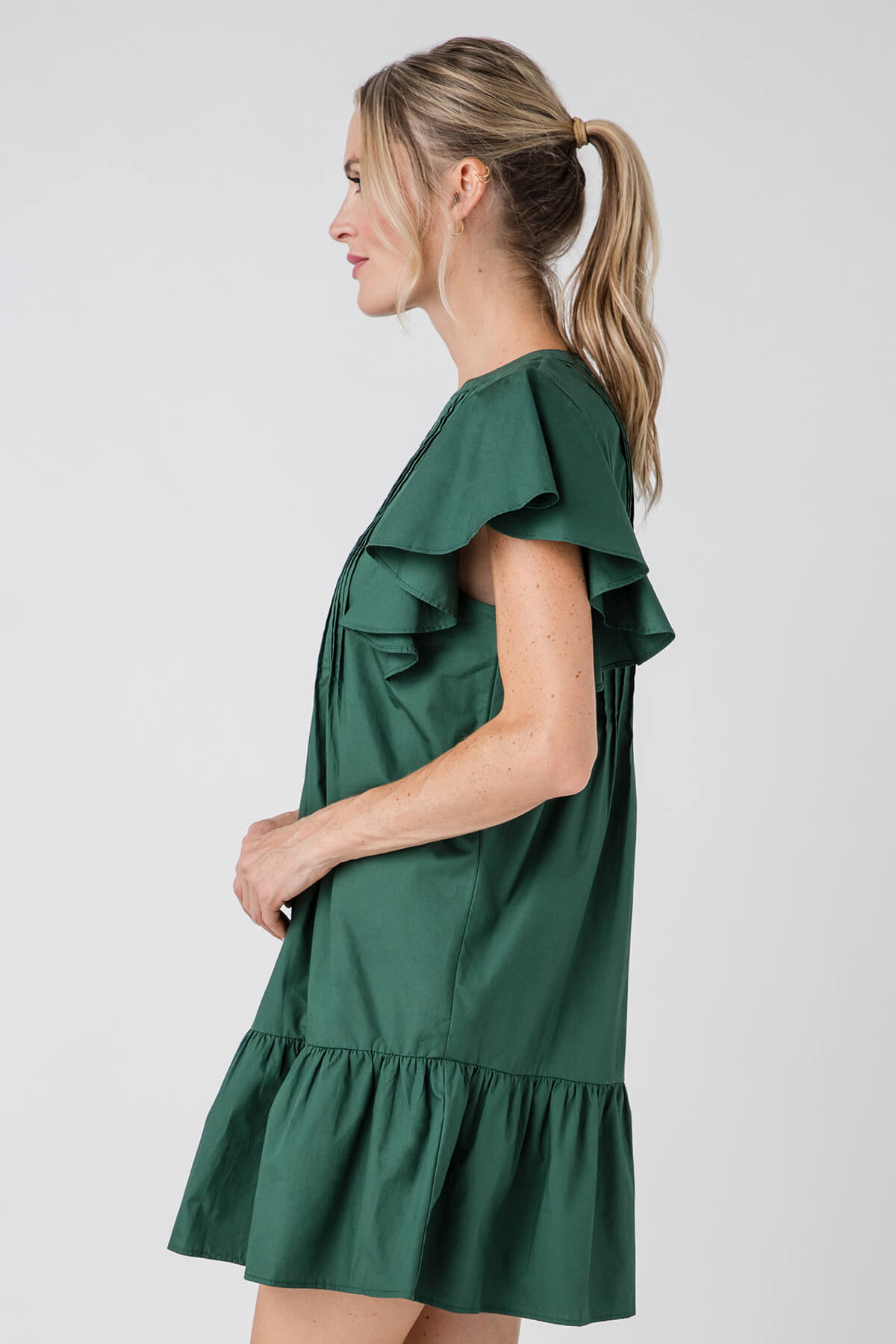 Sugarlips Lizzy Pleated Ruffle Mini Dress