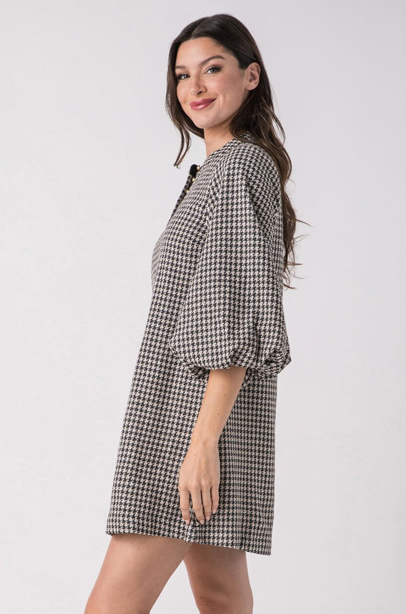 Jodifl Hound's Tooth Check Dress